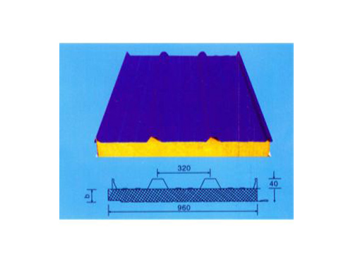 彩钢岩棉夹屋面板